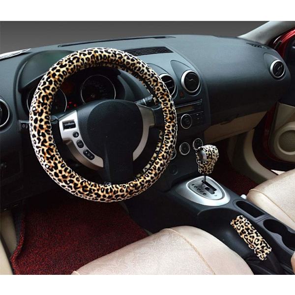 3 i 1 Mjuk Leopard Rattrattsskydd Handbromsgrepp Co