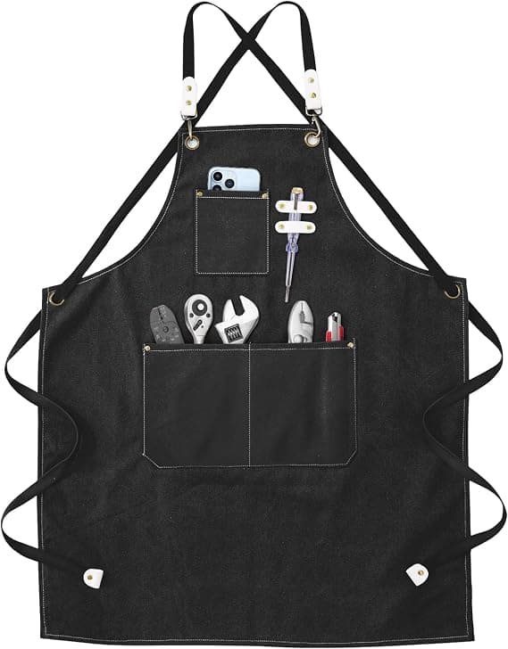 Ocean Black Hitsausessu - 80*56cm - Työessu Taskuilla, Mainos