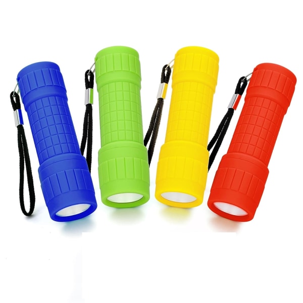 COB Lommelygte Torch Lys Sæt af 4 Anti-Slip Bærbar Design til