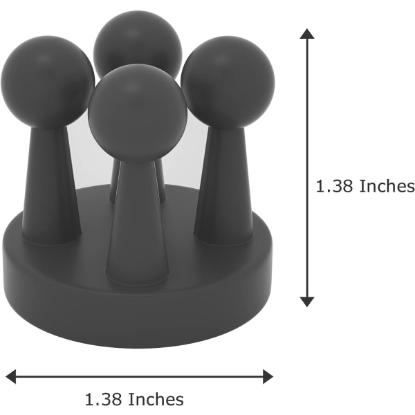 4 st silikon tandborsthållare (mörkgrå) multifunktionskrok Wa