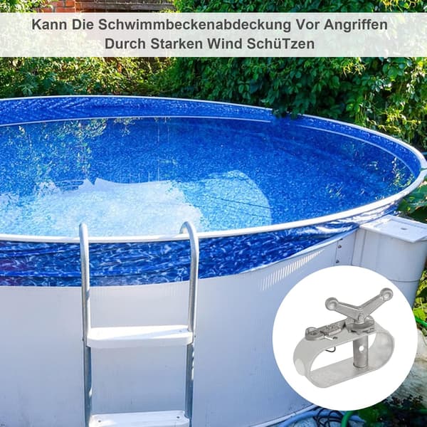 2-pak Pool Reb Strammere - Aluminiumlegering - Kabelstrammer til Vinterpooldækken - Vintertilbehør