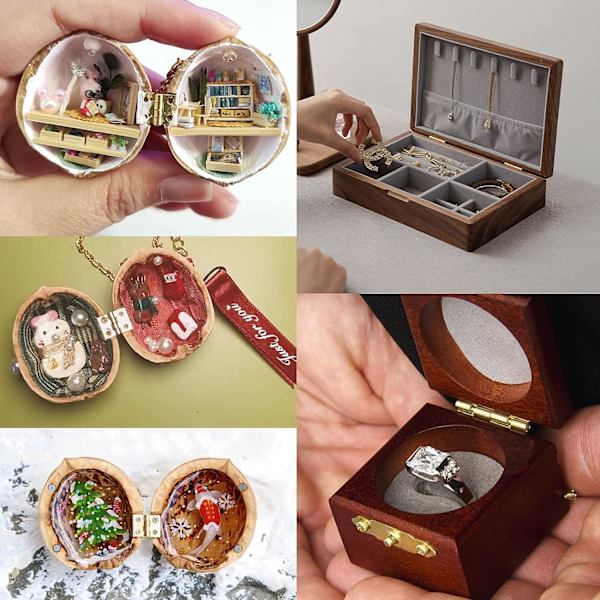 60 st Miniatyrgångjärn Mini Gångjärn Mässing 18*15MM Mini Gångjärn för