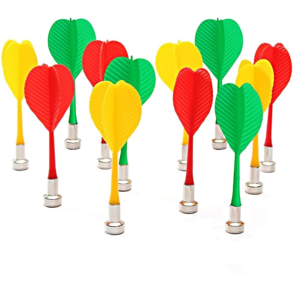 12 stk Magnetiske Sikre Dartpiler for Barn og Voksne Dartspill