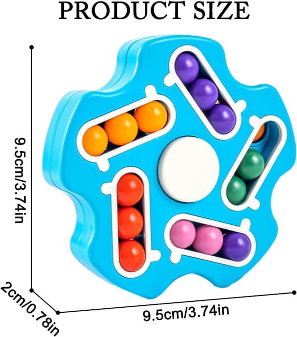 Magic Bean Cube, Magic Bean (Blå), Spindende Magic Beans, 3D Rotation