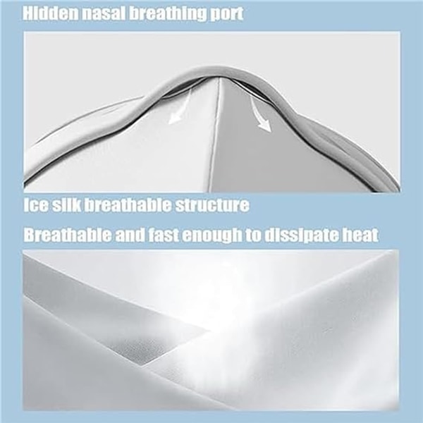 Masque de Protection solaire complet en soie glacée, masque rafra