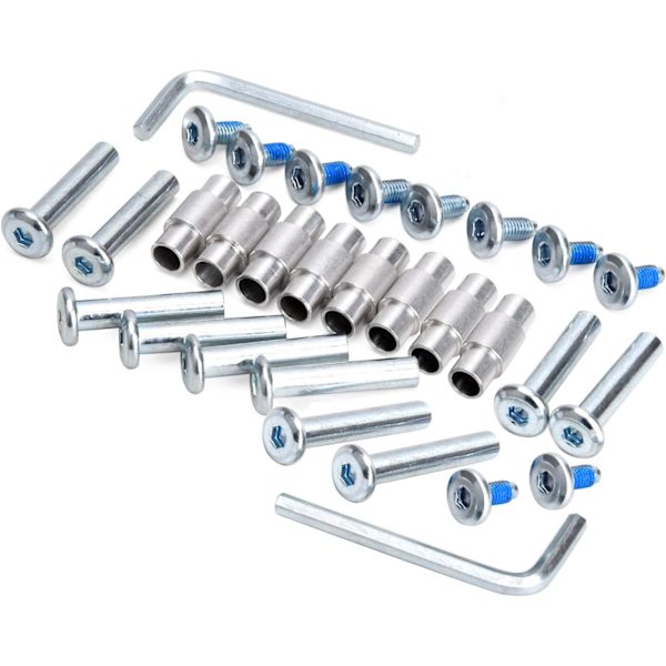 20 Inline Skate Axelavståndsskruvar Ersättningsdelar, Aluminium Al