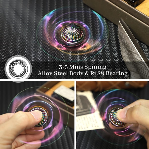 Vining Gyrospinner (färgad), skrivbordsgadget, fokusspinner, spiral