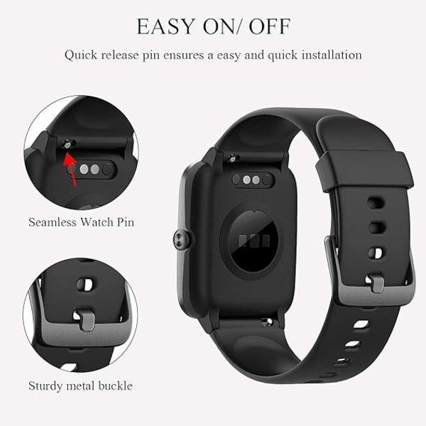 Passar Xiaomi Haylou LS01 Smart silikonarmband ID205L IP68