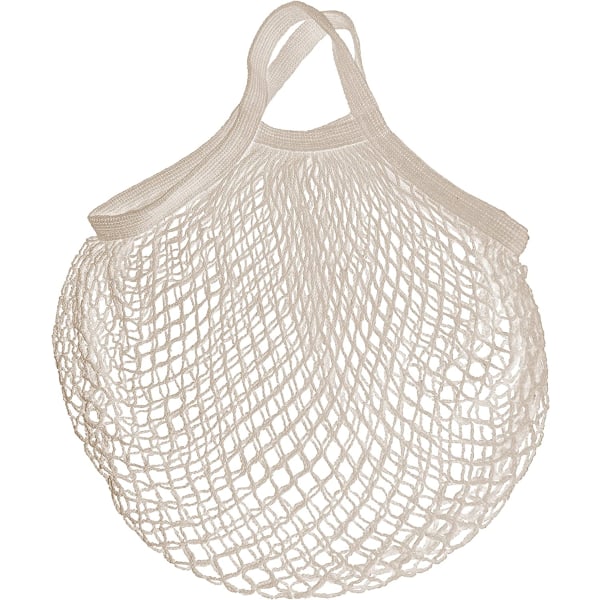 Gjenbrukbar netting-handlepose Hvit