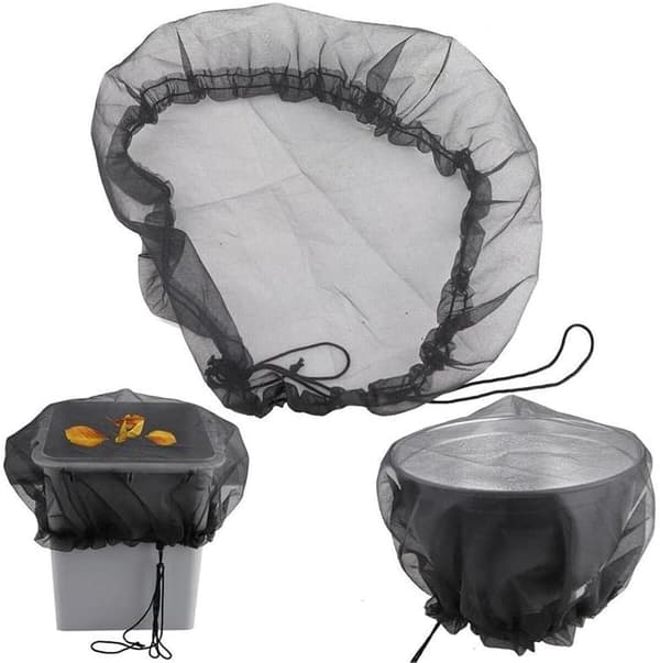 3 stk. Mesh Dæknet Regn 60cm Justerbar Regn Tønde Net Regn B