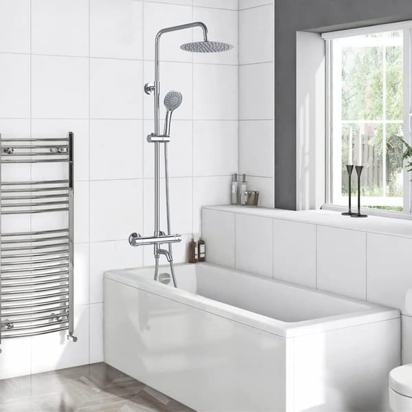 Inch Termostatisk Dusjsystem, Justerbar Regndusjhode,