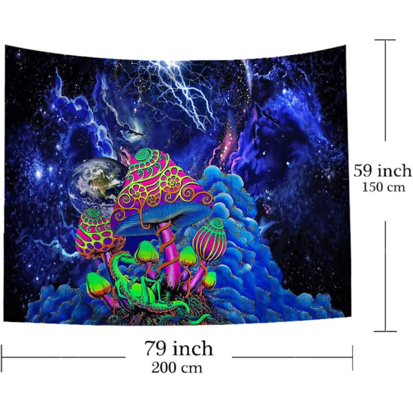 Nebula Galaxy Veggdekor, Psykedelisk Hippie-Gobelin Abstrakt
