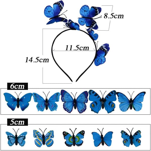 Havsbutterfly Hodebånd Hårbånd Bryllupsdekorasjon Kostyme Tilbehør