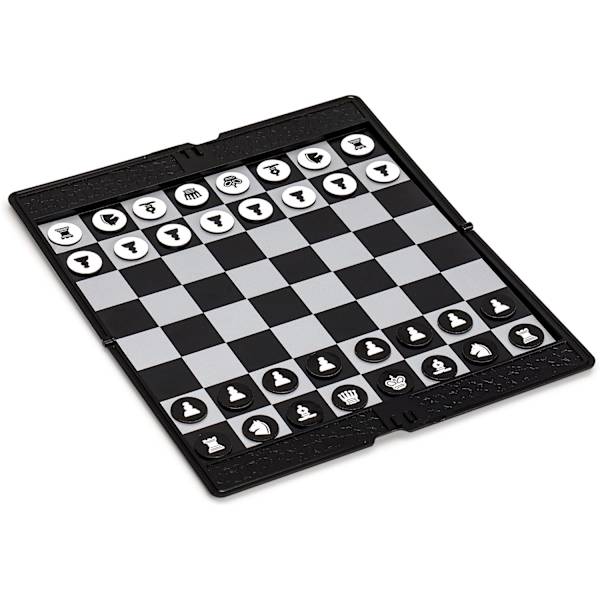 Magnetiskt schackset i fickformat (20 cm) - portabelt och resevänligt