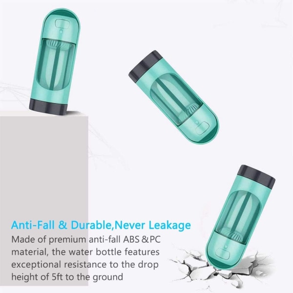 Ocean Pet Reise Drikkflaske, 300ML Bærbar Utendørs Pet Reise