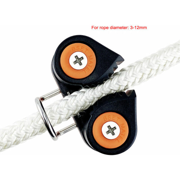 2-Rækkers Komposit Cam Cleats, Kuglelejer, med Front Ring, Pilates