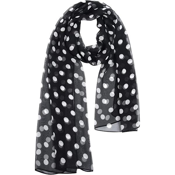 Mjuk blommig sjal för kvinnor, chiffong, genomskinlig scarf