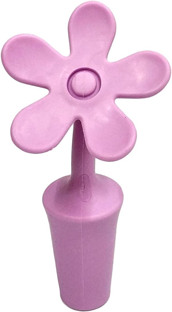 (4-pack) Blomformade flaskproppar, vinproppar, silikonflaskpropp solrosformad vinplugg för champagne, dryck, öl, vinproppar