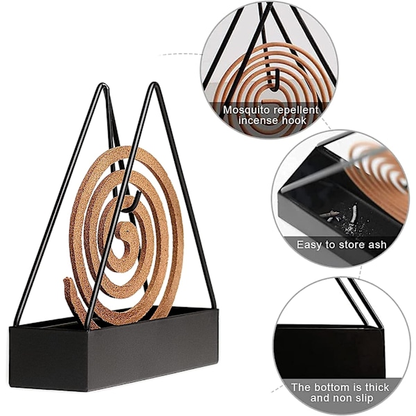 Myggspiralholder, Myggspiralholder i jern (Triangel)