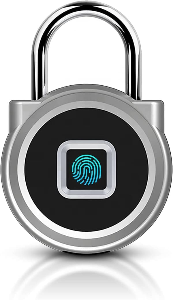 P5 Biometrisk Fingeravtryckshänglås Vattentätt USB Laddningsbart för