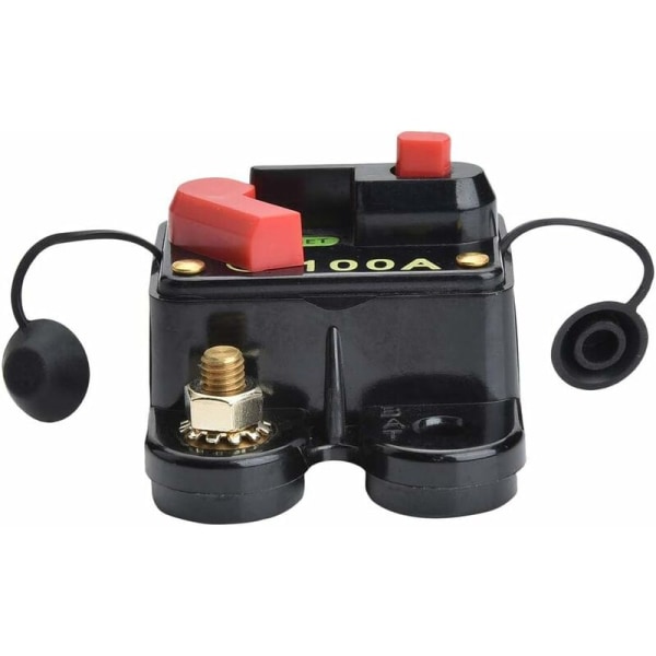 12V-24V 100A DC Auto Sikringsswitch Kredsløbsafbryder Nulstilling Sikring Auto