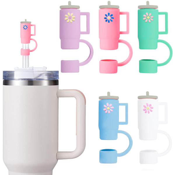 5-pakks Universal Straw Støvhette (Blandet Farger), Søt Straw St