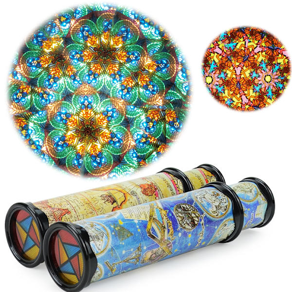 Klassinen säädettävä kaksiosainen kaleidoskooppi, lastenjuhlat, opetuslelu