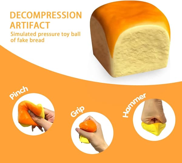 2 Pak Squishy Squeezy Legetøj, Stress Relief & Fidget Legetøj til ADHD & Autisme