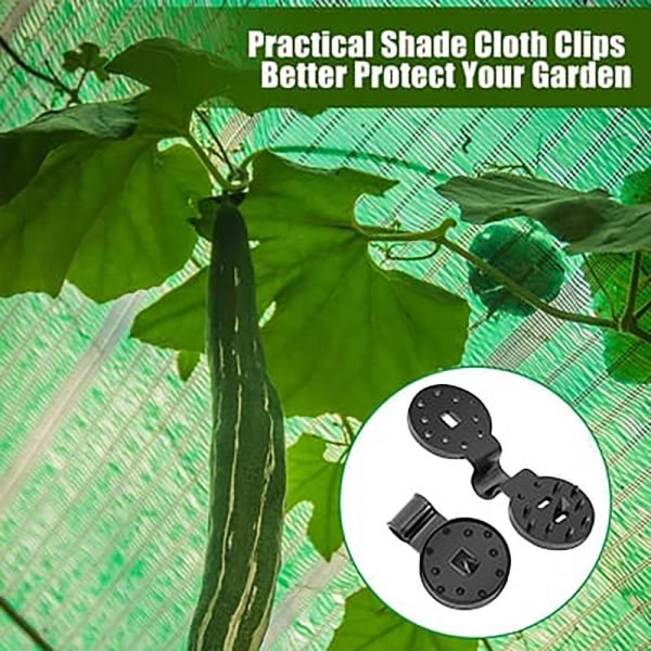 20 Genanvendelige Skygge Net Clips, Skygge Net Fastgørelses Clips, Plastik Grom