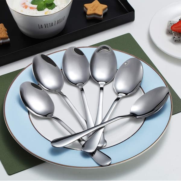 Middagsskeer, 6 stk. 18,5 cm Rustfrit Stål Bordsske, Suppe S