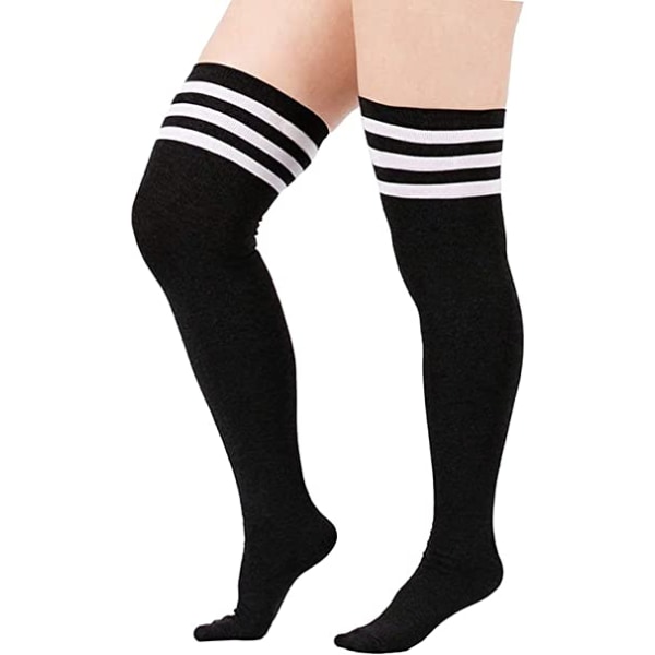 Ekstra lange lårhøye sokker for kvinner Knehøye sokker