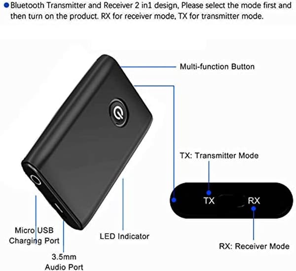 Bluetooth-adapter 50, to-i-en Bluetooth-sender og -mottaker