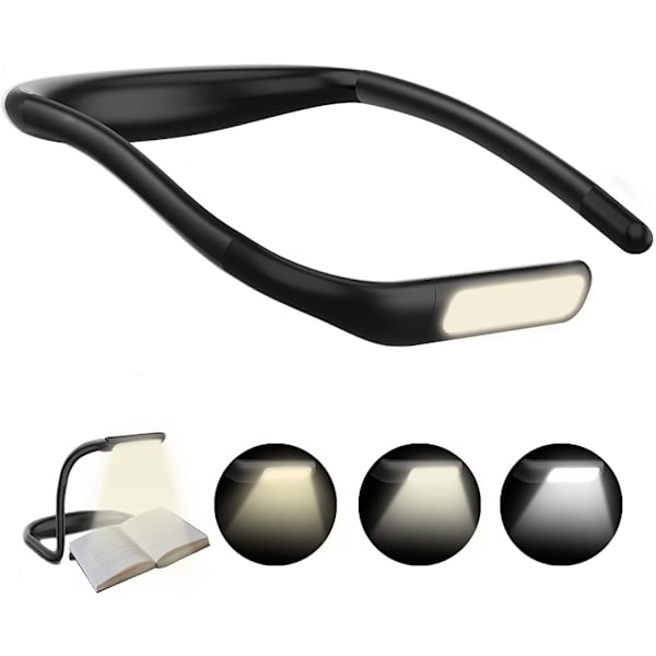 Ladeskjorteløsningslampe, 1800 mAh Foldbar LED-bordlampe, Grå