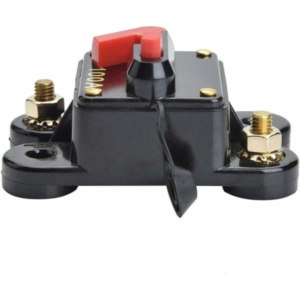 12V-24V 100A DC Auto Sikringsswitch Kredsløbsafbryder Nulstilling Sikring Auto