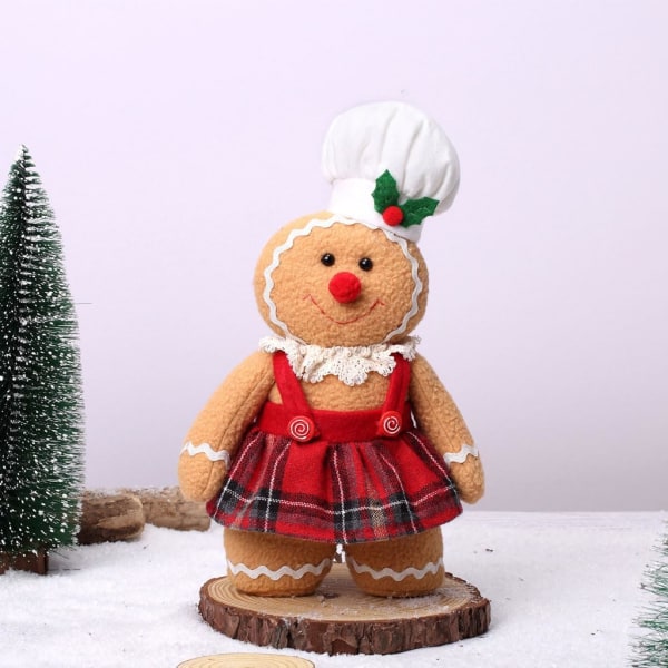 2 Pak Julemand Nisse Plys Gingerbread Nisser - Hr og Fru Chri