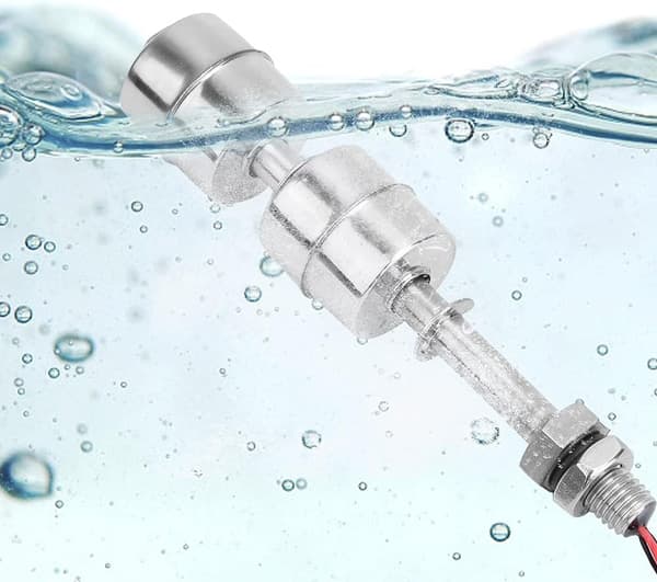 Dobbelt Kugle Niveausensor, Flydekontakt Vandstandssensor, Rustfri Stål Flydekontakt Vandstandsregulator (100mm)