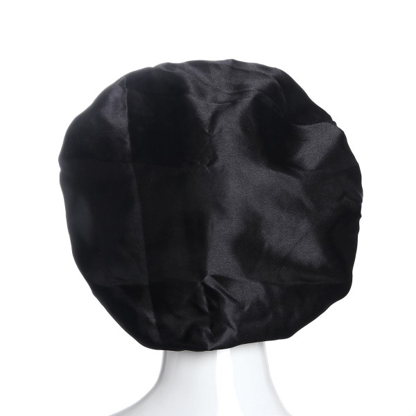 Sovehette - Satinhette - Sleep Cap Svart one size