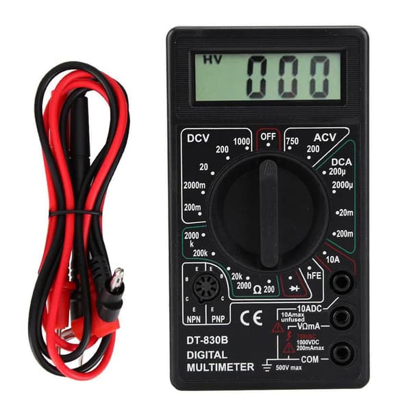Mini Auto-Ranging Digitalt Multimeter, AC/DC Amp-Ohm Spændingstester, Multifunktionel Tester med Modstands-, Kontinuitets- og Kapacitanstest