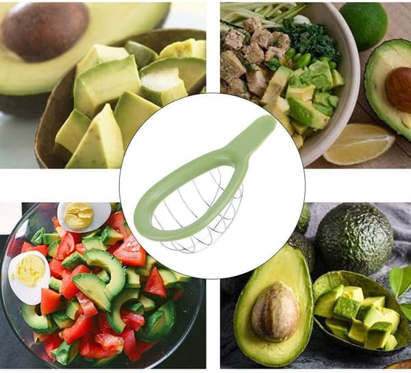 Avocado Kutter Kubisk Form Kokkekonsept
