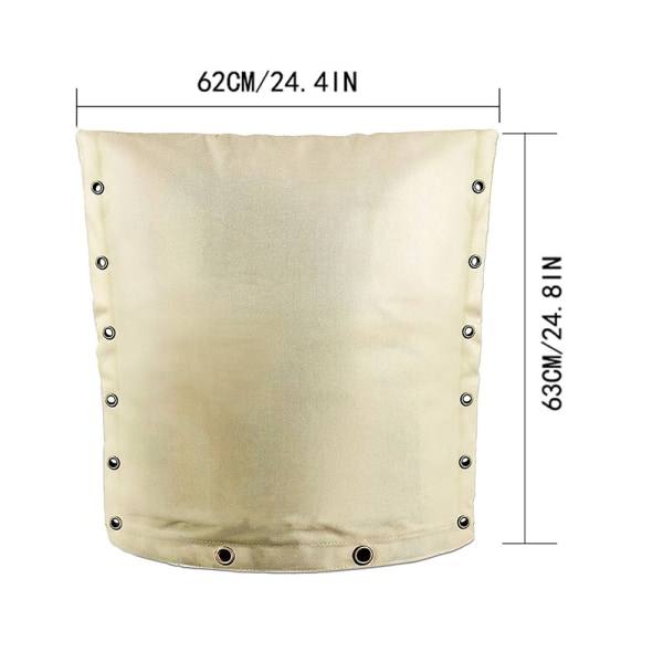 Isolert Pose Backflow Isolasjonsdeksel - Sand 24\" x 24\" Frost