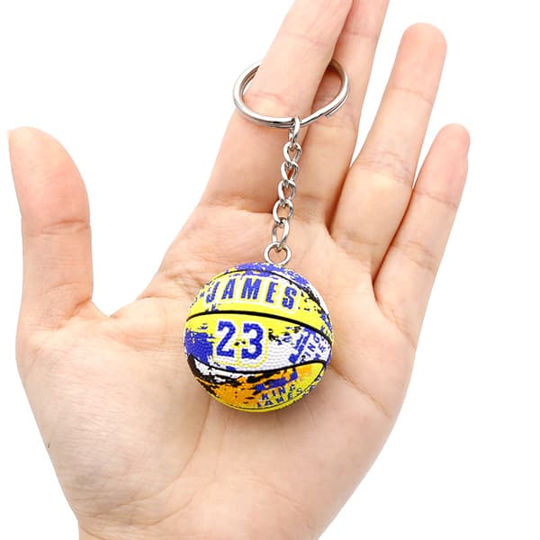 3 st Basketboll Nyckelring Hänge NBA Perifer Memorabilia
