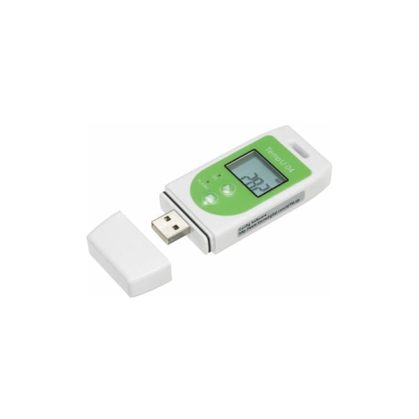 Termometrisk datalogger (grøn) Alsidig USB temperaturlogger