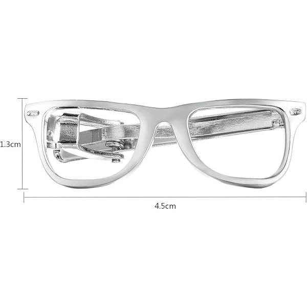 Glasögon Slipsklämma För Män Unik Design Förgylld Cool Form Speciell Nyhet Slipsklämmor