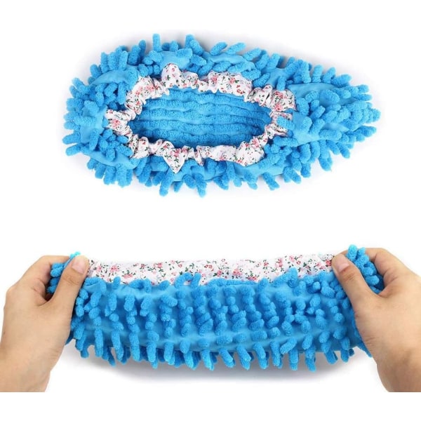 5 Par Mop-Tøfler, Mikrofiber Tøfler, Mop-Sko, Gulvrens
