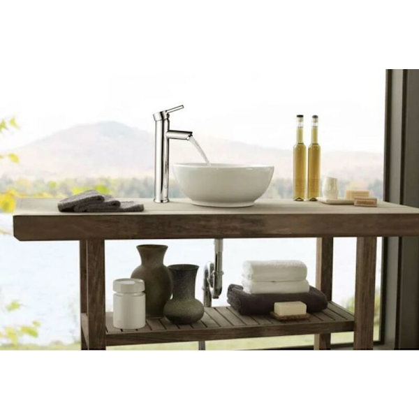 1 stk Sølv Design Vanity Mixer (296x105mm) Involvering Kran Ut