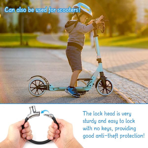 Cykel Lås Zink Legering Cykel Lås Bærbar Universal Cykel Lås