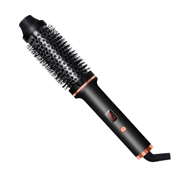 1 st Heated Curling Brush Tourmaline Ceramic Ion Curling Wand Volu