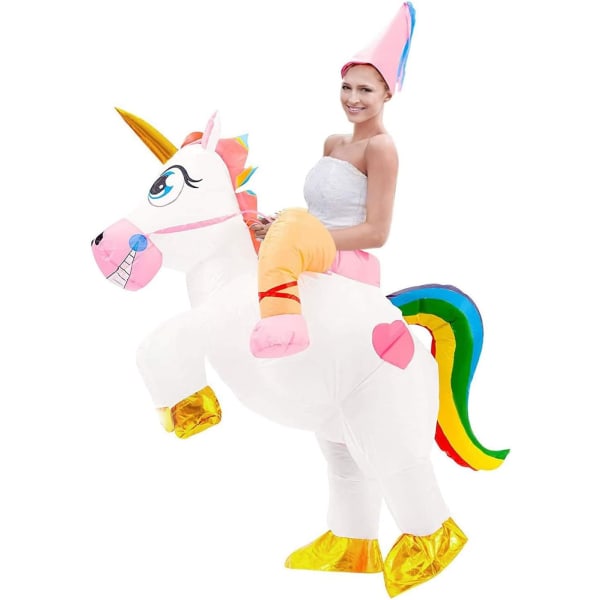 (Höjd 160-190 cm) Magical Unicorn Uppblåsbar Kostym - Funny Inf