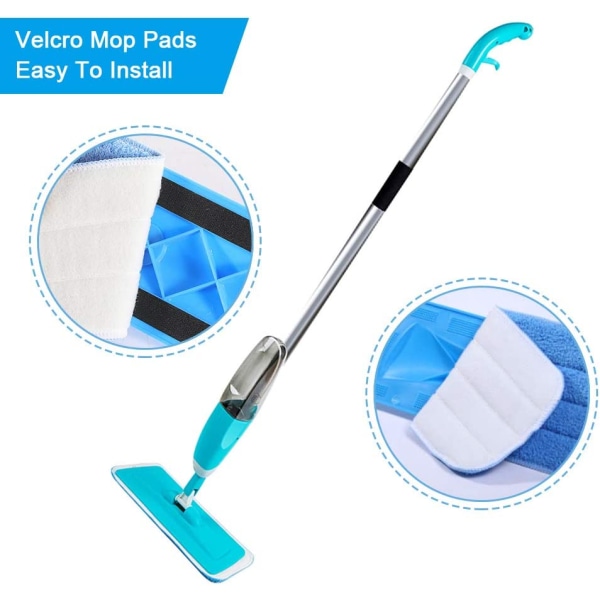 3 kpl Mikrokuitu Mop-Pää, Mikrokuitu Mop-Vaihto