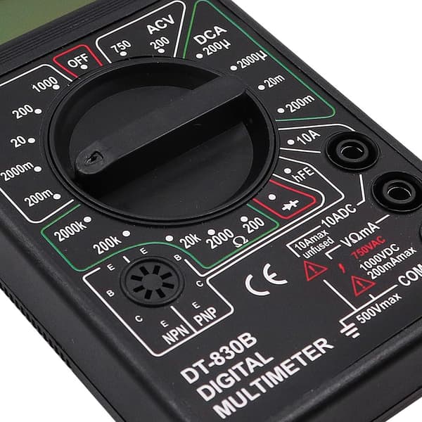 Mini Auto-Ranging Digitalt Multimeter, AC/DC Amp-Ohm Spændingstester, Multifunktionel Tester med Modstands-, Kontinuitets- og Kapacitanstest